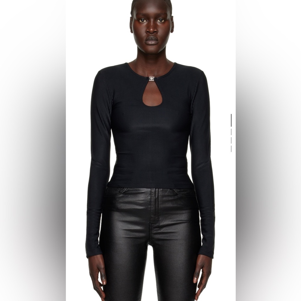 KSUBI
Black Charmed Keyhole Long Sleeve T-Shirt